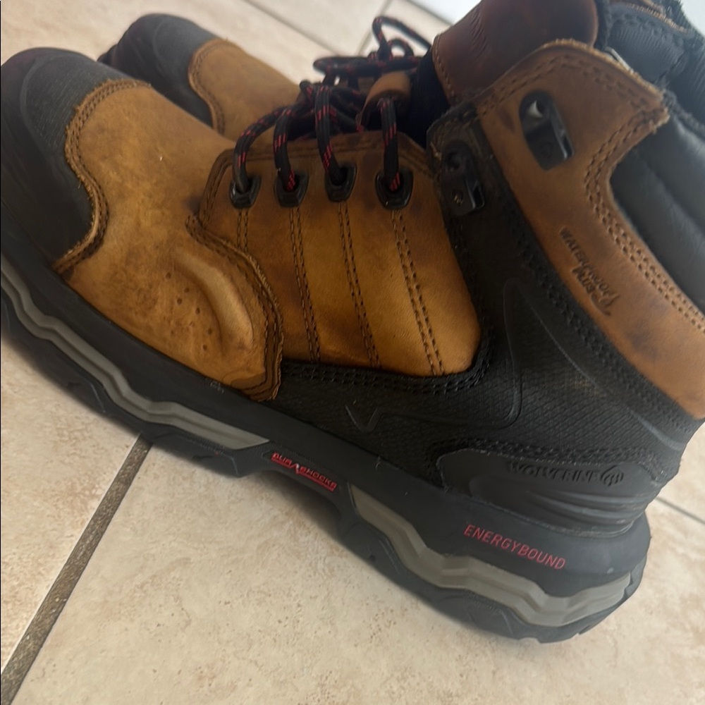 Men's Brown and Black Work Boots - Rugged Comfort